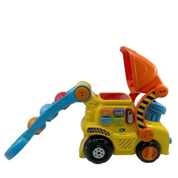 Vtech Push & Pop Bulldozer Push & Pull Toys Vehicle with Handle Baby & Toddler - Picture 4 of 12